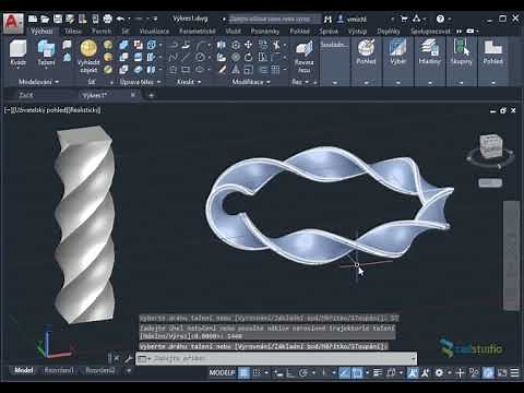AutoCAD - 3D sweep with a twist