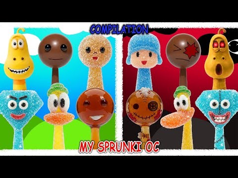 FOOD My Sprunki OC Compilation: (Buddy, Pocoyo, Pato, Yellow Larva, Diamond) Phase 4 #Sprunki