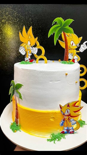 Super sonic in summer #cake #howtomakecakecreamathome #cakedecorating