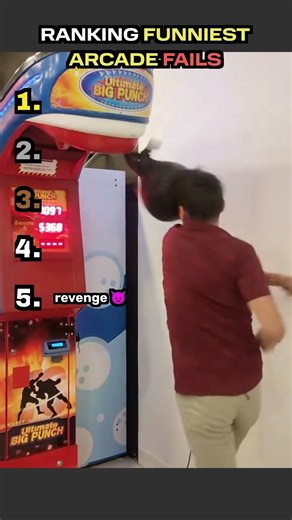 FUNNIEST ARCADE FAILS Ranked 🕹️#shorts