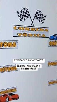 Atividade para trabalhar sílaba tônica | oxítona, paroxítona e proparoxítona | como ensinar