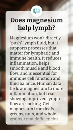 Does magnesium help lymph?