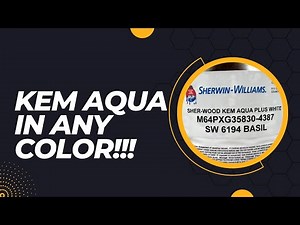 How to get SW Kem Aqua in any color!