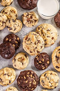 14K views · 110 reactions | These bakery-style cookies are thick, chewy, and loaded with flavor. With one master dough and six easy variations—like chocolate chip, double chocolate, peanut butter, and more—you can bake up a whole cookie shop in your own kitchen. https://thestayathomechef.com/bakery-style-cookies/ | Recipes | Facebook