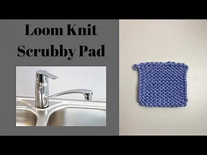 Loom Knit Scrubby Pad
