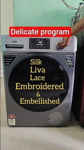How to wash clothes silk,delicate ifb washing machine | creadle wash program #ifbwashingmachine #ifb