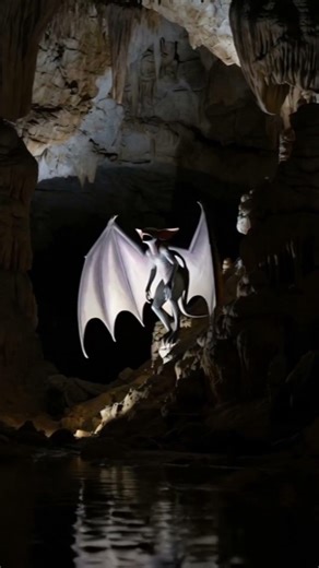 Unknown Winged Entity Captured Deep Inside Cave