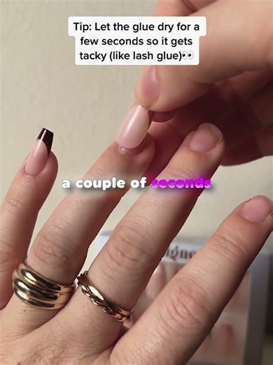 Perfect Way To Apply Nail Glue 💅✨