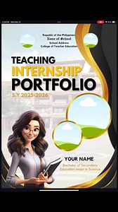 Teaching Internship Portfolio Template - Easy Canva Edit