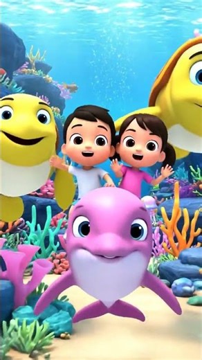 Magical Baby Dolphin Adventure 🐬✨ Cute Kids Cartoon Short Underwater Fun!