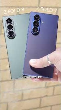 Samsung Galaxy Z Fold 8 Ultra vs Z Fold 7 - What’s new? # #galaxyz #galaxyfold