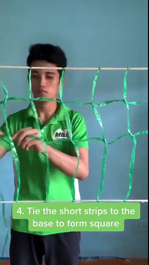 How to Make DIY Volleyball Net Using Plastic Straw Rope