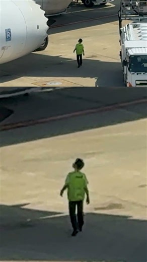 交代したパイロットの機体点検！ANA Boeing 787-8 Dreamliner 大阪国際（伊丹）空港 #shorts