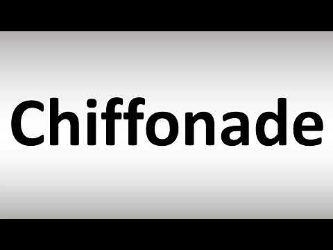 How to Pronounce Chiffonade