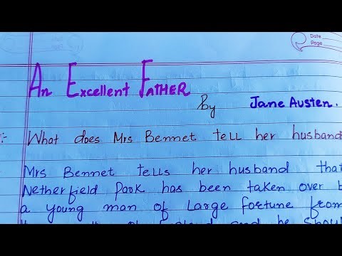 An Excellent Father by Jane Austen||class 10th question answers||Tulip Series||NCERT