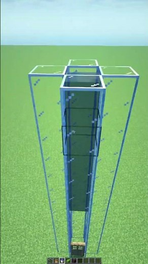 Minecraft: Simple Water Elevator #shorts