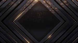 Abstract Geometric Diamond Frame Logo Reveal