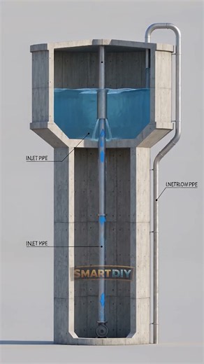 How Does a Water Tower Create Water Pressure? 💧🏗️