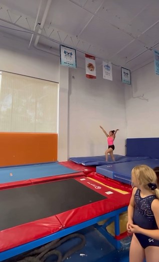 Suni Lee training a full twisting double layout! 🔥 🎥 @sunisalee | Inside Gymnastics