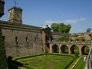 Castell de Montjuic (Montjuic Castle) in Barcelona, Spain