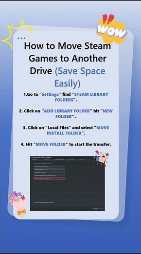 Change Steam Install Location to Another Drive — Step Overview