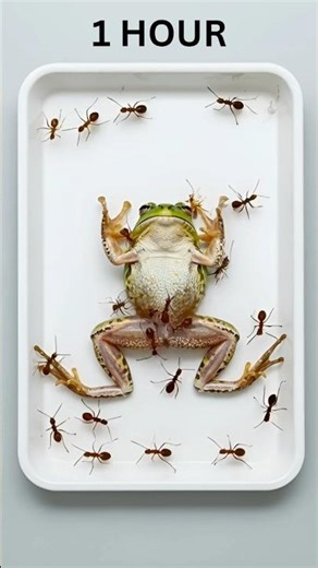 Insect-Eating Frog Time-Lapse 🐸⚡