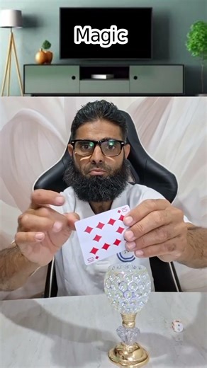 Card Glass Magic Trick | Amazing Illusion 🔥 | AZ Magic Trick #magicshorts #magictrick
