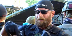 Man known as ’The Angry Viking’ speaks on group’s presence in Louisville