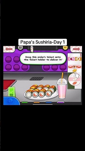 Day 1 of Papa’s Sushiria🍣 #games #gaming #gameplay