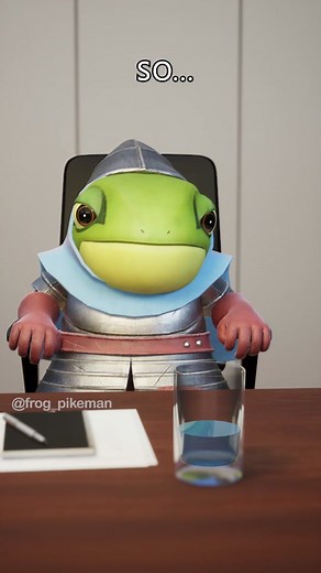 half empty or half full? #animation #3danimation #animationmeme #frogpikeman #funnyvideos #comedy #fypシ