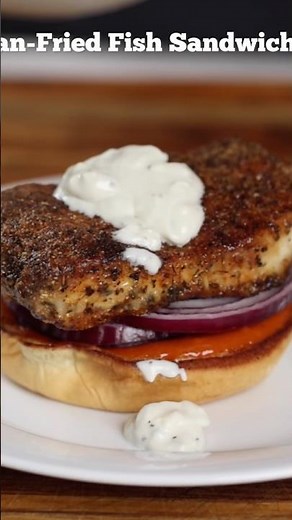 Pan Fried Mahi Mahi Fish Sandwich