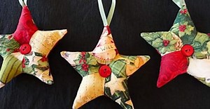 How To Make Beautiful Patchwork Star Ornaments