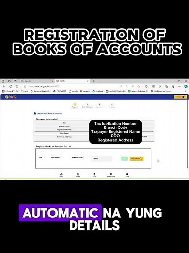Registration of Manual Books of Accounts thru ORUS #bir #bookkeeping #booksofaccounts