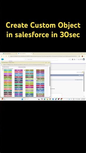 Create a Custom Object in Salesforce in 60 Seconds 🚀 #salesforceadmin #salesforce