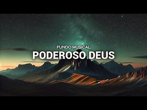 Fundo musical PODEROSO DEUS | instrumental worship | para oração | Reflexão e Devocional