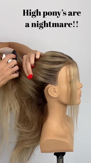 7.3M views · 22K reactions | I’ve been doing hair for 10 years and I still struggle with a high ponytail…. Until I learnt this hack! ‍♀️ | Sweethearts Hair | Facebook
