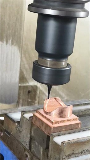 5MM ENDMILL cutting Copper Electrode Machining | Small CNC Milling Engraving Machine #cnc #vmc #haas