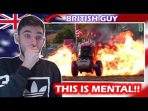 British Guys First Time Reaction to Tractor Pulling FAILs Compilation!!