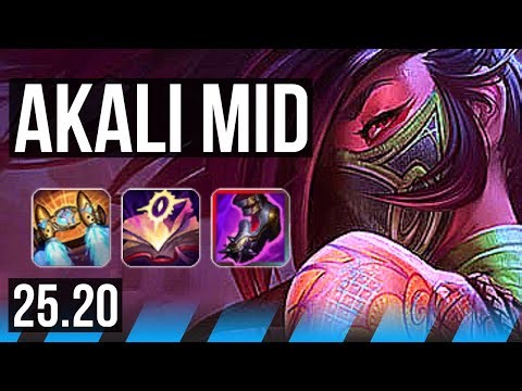 AKALI vs MEL (MID) | Dominating | NA Master | 25.20