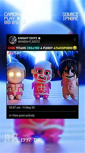 CHIBI TITANS RUNNING ON THE PATHS😂