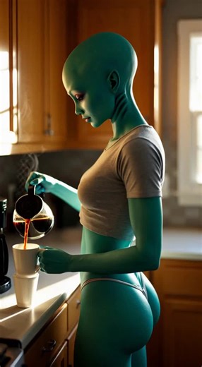 Coffee time #alien #sora #fyp #coffee #love