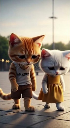 dois gatinhos irmãos muito cute #cat #gatinhaestrelinha #gateiraporamor #cartoon