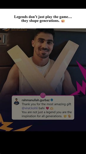 When a Legend Inspires the Next Generation ❤️🏏 | Gurbaz Thanks Kohli