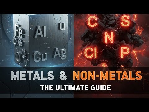 🥇 Metals and Non-Metals: The Complete Guide (Properties, Reactions, & Uses)