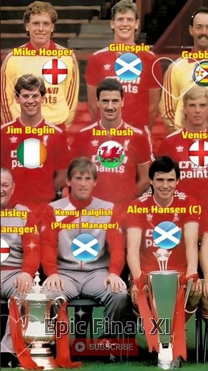 Liverpool 1985/86 Double Winners 🏆 | Squad, Nationalities & Managers #shorts #footballhistory