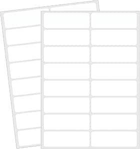 Blank Removable Labels, 1x3 Inch White Freezer Labels for Food Containers, Freezer Label to Write on/Waterproof - 240Pcs