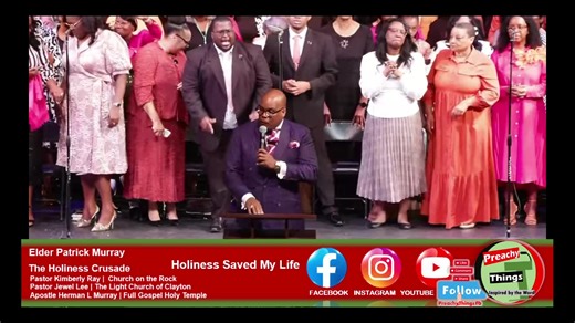 "Holiness saved my life!" Pastor Patrick JV Murray of Full Gospel Holy Temple of Fort Worth led enthusiastic attendees of the Holiness Crusade into praise before Word from three anointed speakers Apostle Herman Murray, Jr Pastor Kimberly L. Ray, and Pastor Jewel Lee. "Lord, the ushers need ushering!" #IntentionalPraise #REALPraise #itsmental #whenithinkofthegoodness #HolinessIsStillRight #holinesssavedmylife Full Gospel Holy Temple #holinesscrusade #preachythings | Preachy Things
