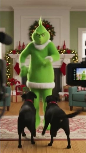 Grinch does TikTok dance 🎄💫