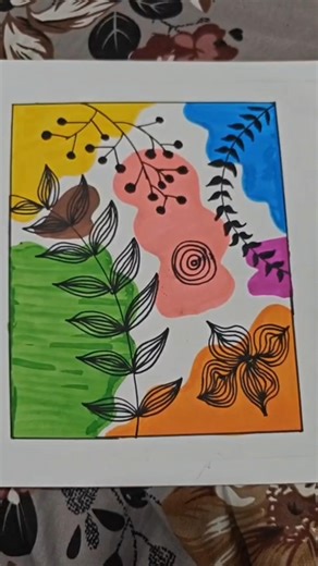 🪴🖌️ Simple & Beautiful Boho Art 🌸✨ #shorts #trending #viral