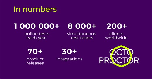 New in OctoProctor v5.4.0: 159% database performance increase, 50% faster equipment checks, and more